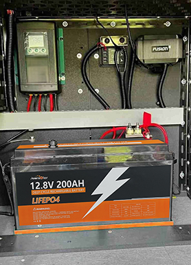 12V lithium battery installation diagram