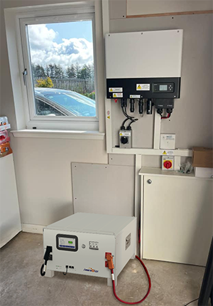 Stacked lithium battery installation 1