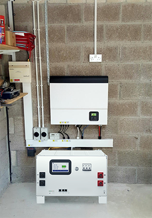 Stacked lithium battery installation 4