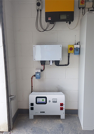 Stacked lithium battery installation 5